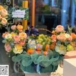 43202618 - giỏ 2 cây 2 mặt sang trọng