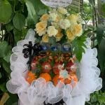 07042518 - tháp trái cây 1 mặt kính viếng