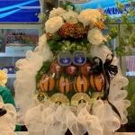 07042519 - giỏ trái cây 1 mặt 4 tầng kính viếng