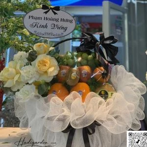 07042516 - giỏ hoa trái cây kính viếng