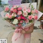 26042613 - bó hoa tone hồng pastel