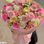 26042621 - bó hoa tone hồng pastel