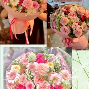 17072621 - bó hoa tone hồng pastel