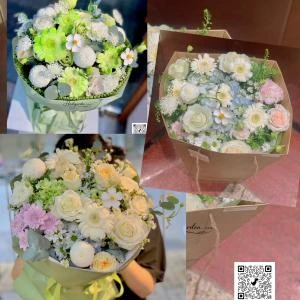 17072631 - bó hoa tone xanh mint