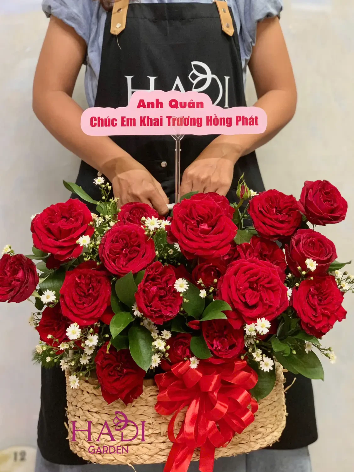 Lẵng hoa khai trương