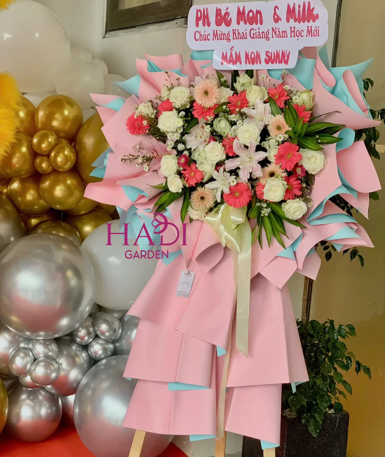 Hoa khai trương, khai giảng