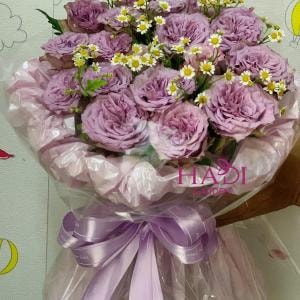 Bó Hoa Hồng Tím Thanh Lịch