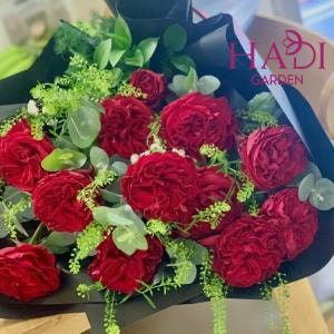 Bó Hoa Tím Hồng Thanh Lịch