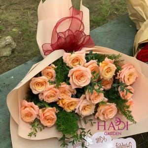 Bó Hoa Hồng Sen Tinh Khôi