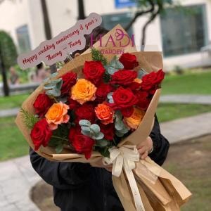 Bó Hoa Tình Yêu Rực Rỡ