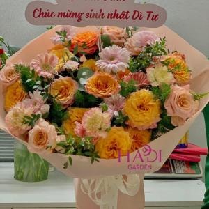 Bó Hoa Rum Trắng Tinh Khôi