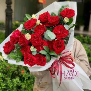 Bó Hoa Hồng Đỏ Nồng Nàn