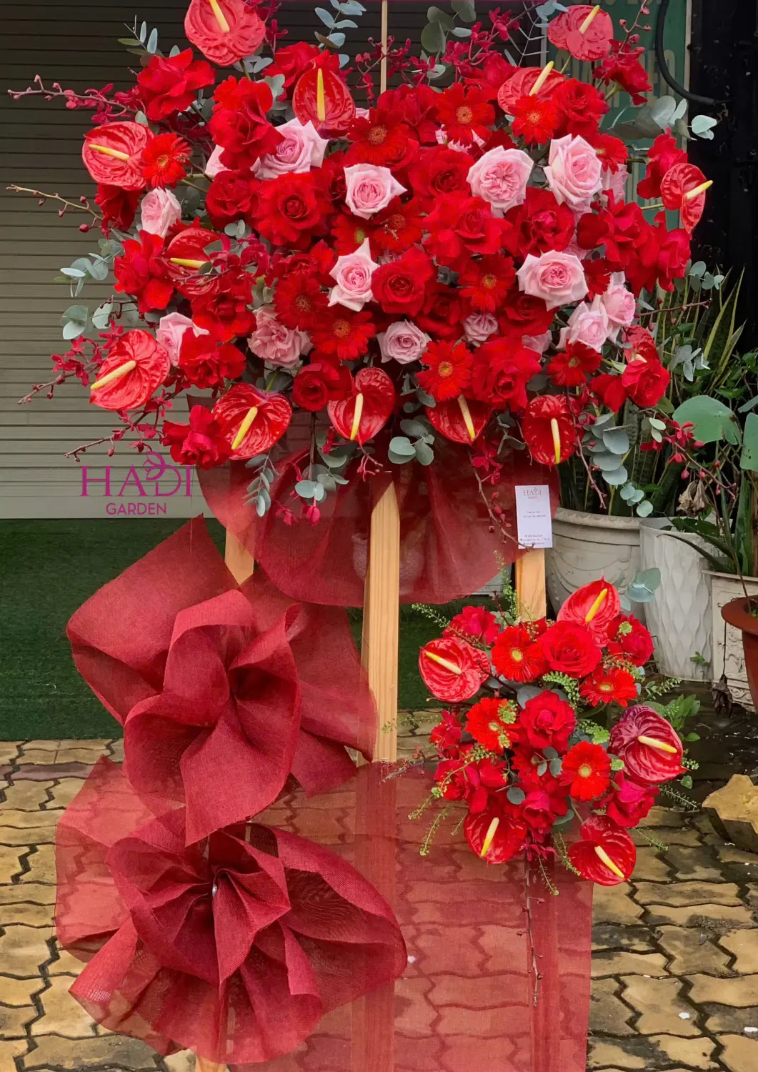 Kệ Hoa Khai Trương Hồng Phát